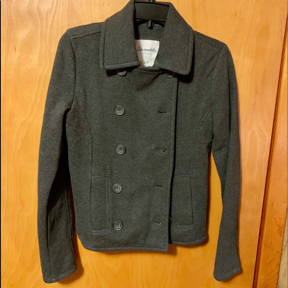Nwot Aeropostale grey peacoat Sz S